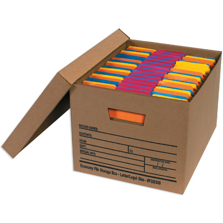15 x 12 x 10" Economy File Storage Boxes