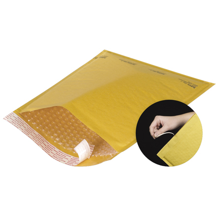 8 <span class='fraction'>1/2</span> x 14 <span class='fraction'>1/2</span>" Kraft (Freight Saver Pack) #3 Self-Seal Bubble Mailers w/Tear Strip