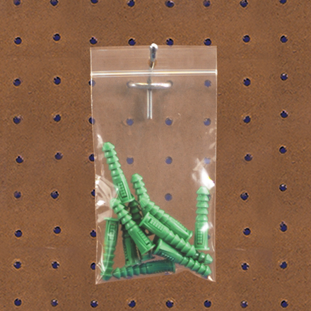2 x 2" - 2 Mil Reclosable Poly Bags w/ Hang Hole