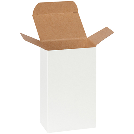 3 x 2 x 5" White Reverse Tuck Folding Cartons