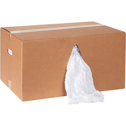 Box of Rags - Premium White T-Shirt - 25 lb. box